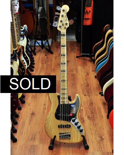 Fender American Elite Jazz Bass V Natural Maple